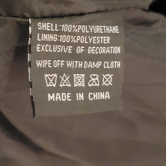 Geschallino Women's Faux Leather  Motorcycle Biker Jacket [NWOT] - Picture 14 of 14